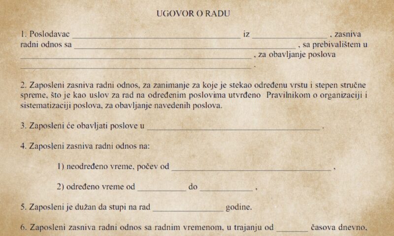 ugovor o radu