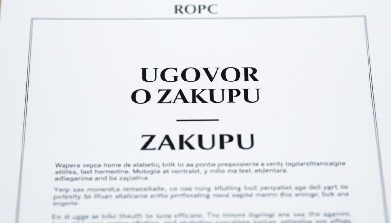 ugovor o zakupu
