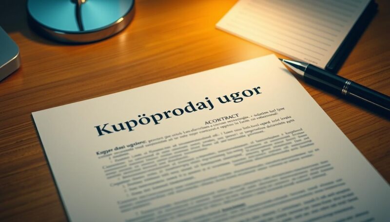 kupoprodajnog ugovora