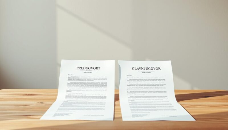 predugovor i glavni ugovor