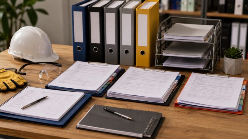 Registratori, obrasci i zaštitna oprema za vođenje dokumentacije iz oblasti bezbednosti na radu